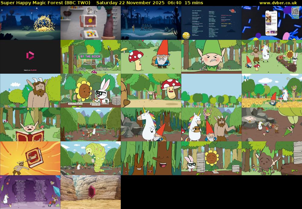 Super Happy Magic Forest (BBC TWO) Saturday 22 November 2025 06:40 - 06:55