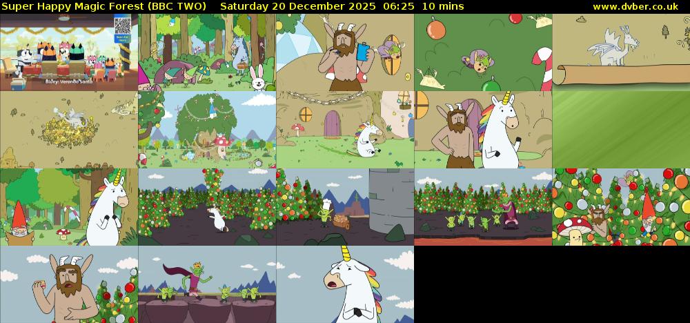 Super Happy Magic Forest (BBC TWO) Saturday 20 December 2025 06:25 - 06:35