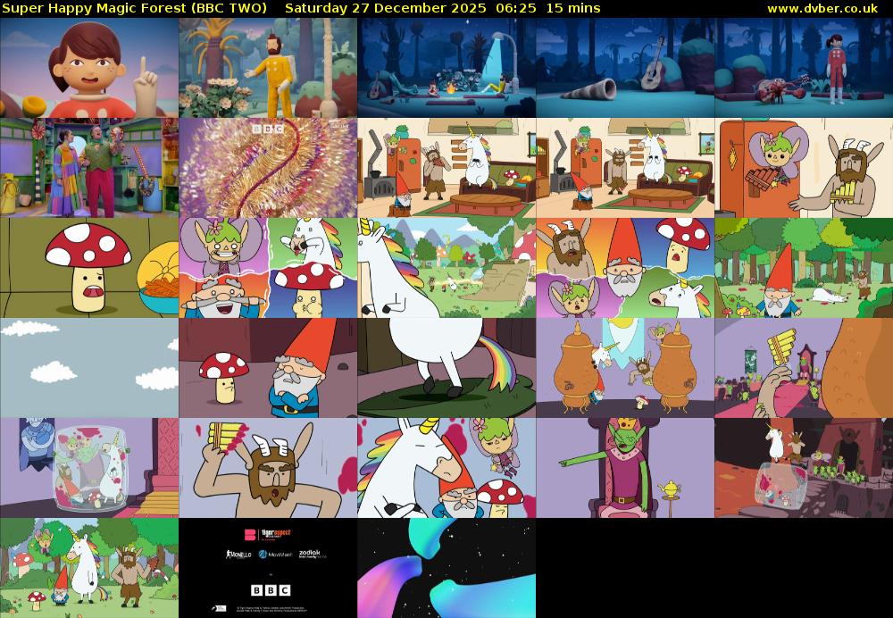 Super Happy Magic Forest (BBC TWO) Saturday 27 December 2025 06:25 - 06:40