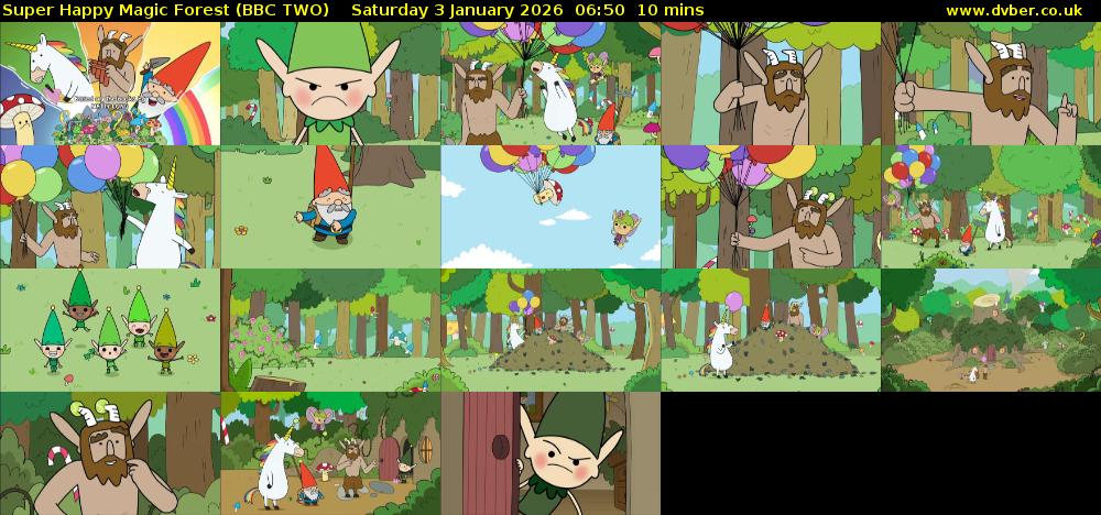 Super Happy Magic Forest (BBC TWO) Saturday 3 January 2026 06:50 - 07:00
