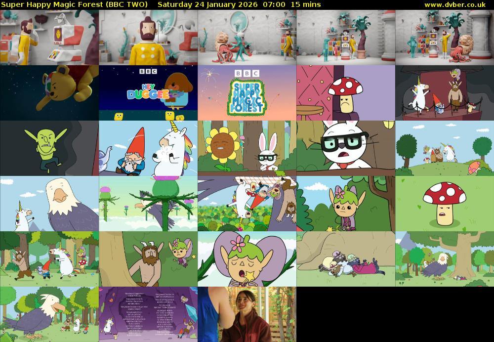 Super Happy Magic Forest (BBC TWO) Saturday 24 January 2026 07:00 - 07:15