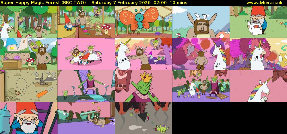 Super Happy Magic Forest (BBC TWO) Saturday 7 February 2026 07:00 - 07:10