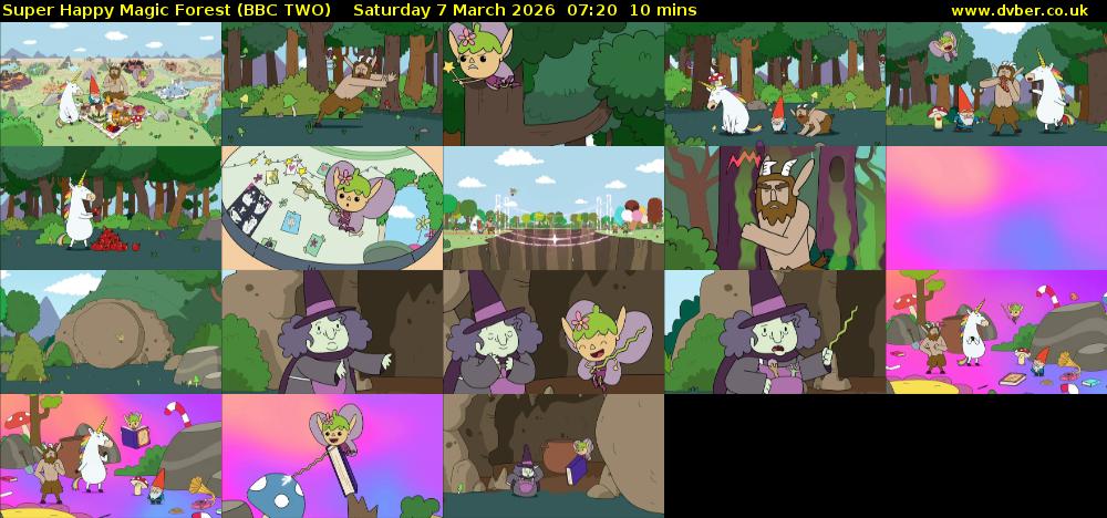 Super Happy Magic Forest (BBC TWO) Saturday 7 March 2026 07:20 - 07:30