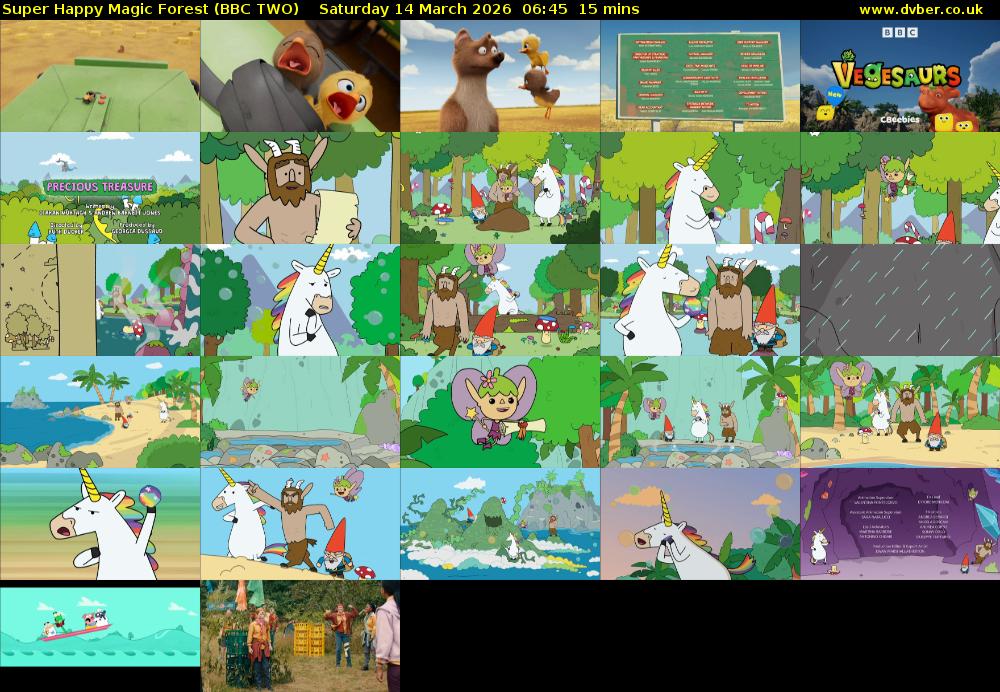 Super Happy Magic Forest (BBC TWO) Saturday 14 March 2026 06:45 - 07:00