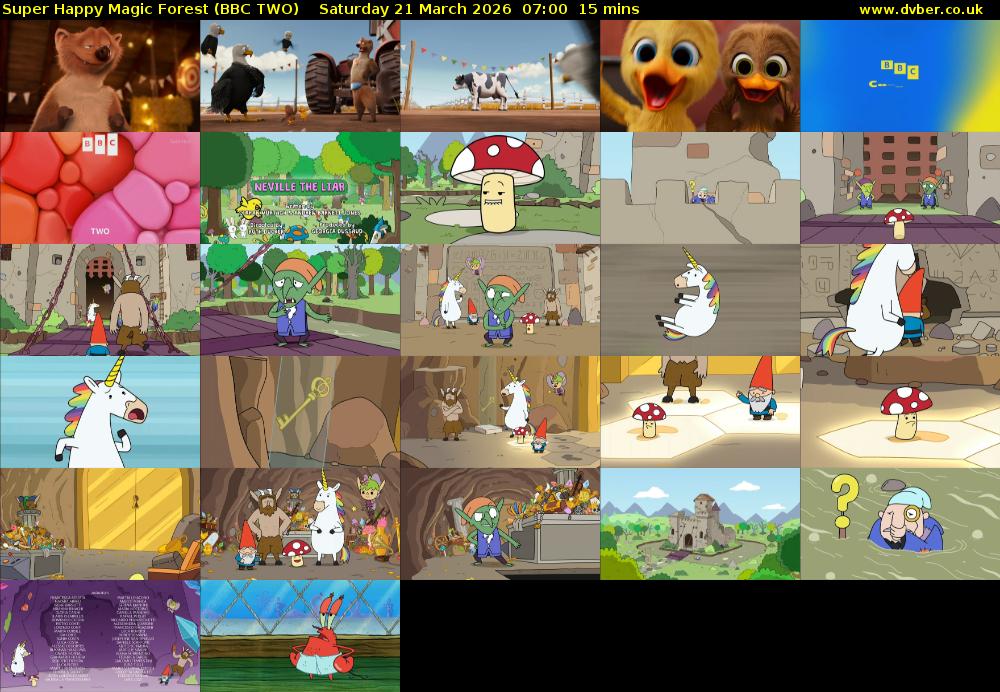 Super Happy Magic Forest (BBC TWO) Saturday 21 March 2026 07:00 - 07:15