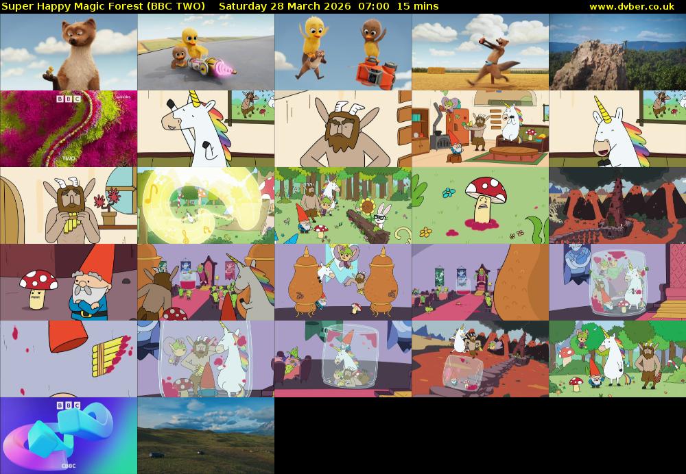 Super Happy Magic Forest (BBC TWO) Saturday 28 March 2026 07:00 - 07:15