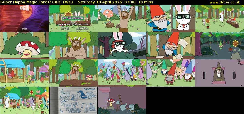 Super Happy Magic Forest (BBC TWO) Saturday 18 April 2026 07:00 - 07:10