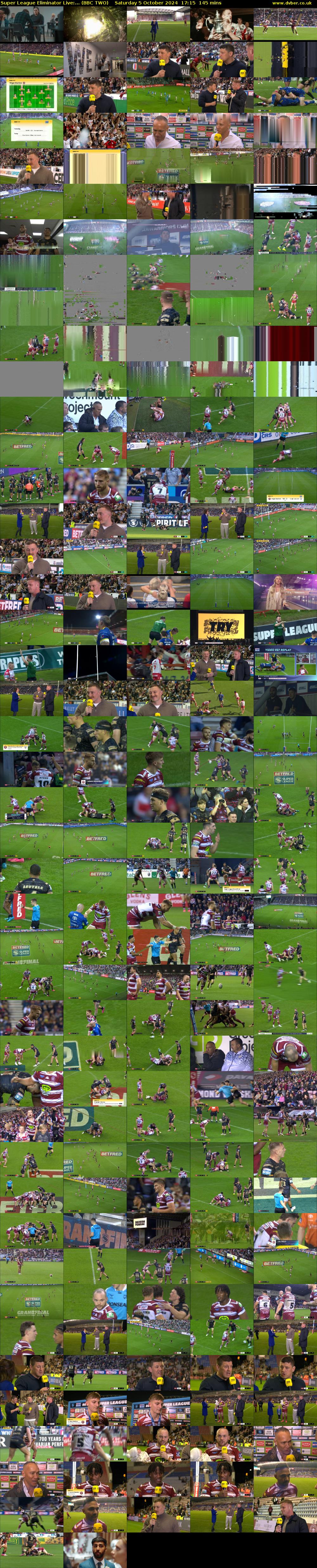 Super League Eliminator Live:... (BBC TWO) Saturday 5 October 2024 17:15 - 19:40