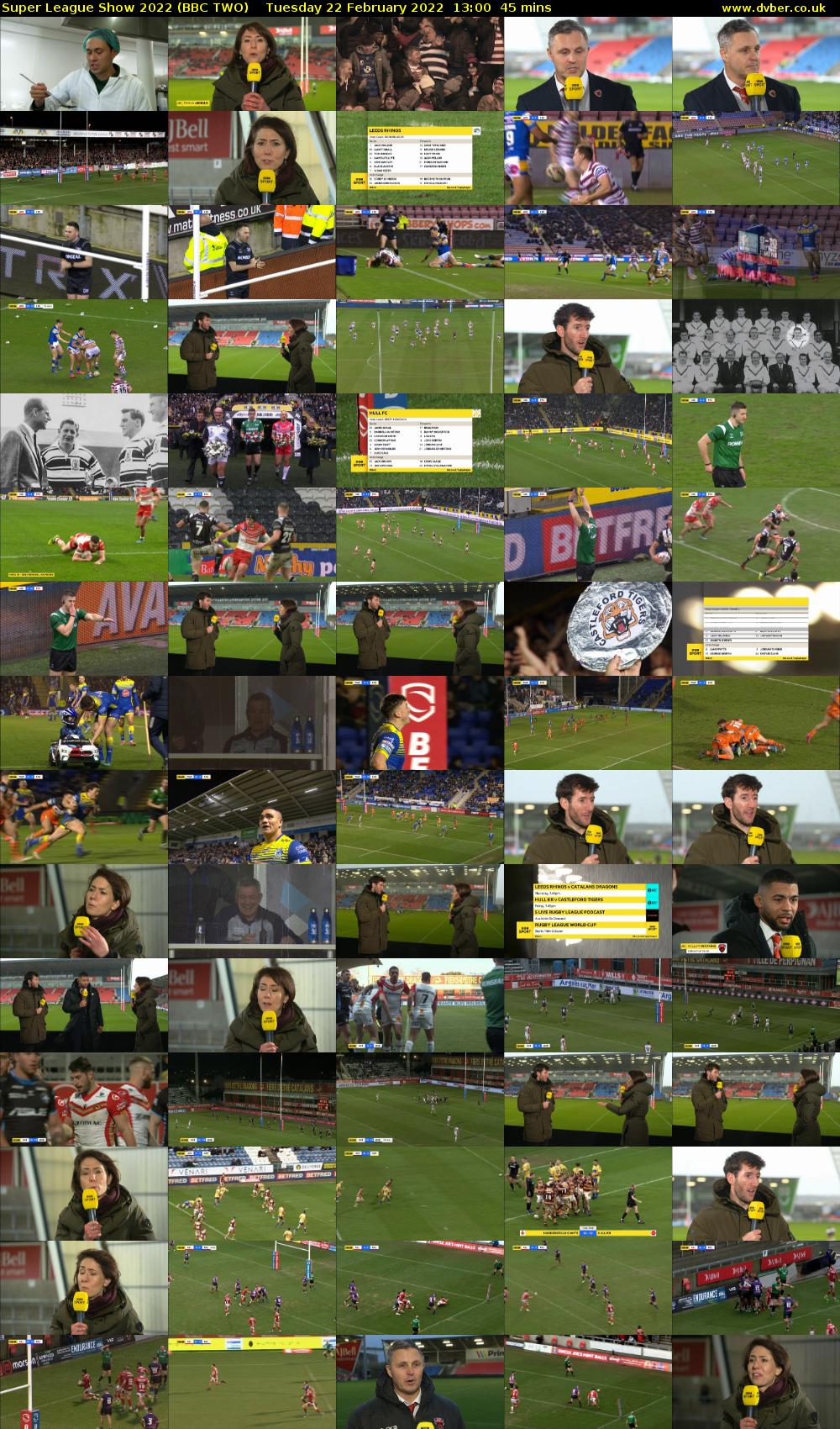 Super League Show 2022 (BBC TWO) Tuesday 22 February 2022 13:00 - 13:45
