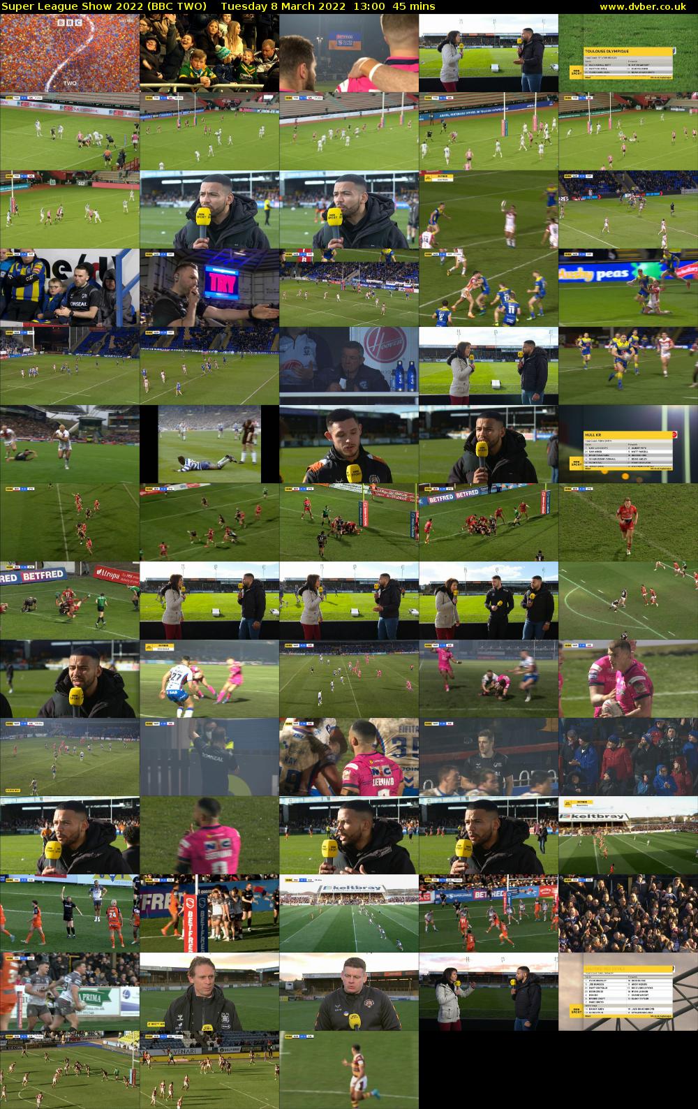 Super League Show 2022 (BBC TWO) Tuesday 8 March 2022 13:00 - 13:45