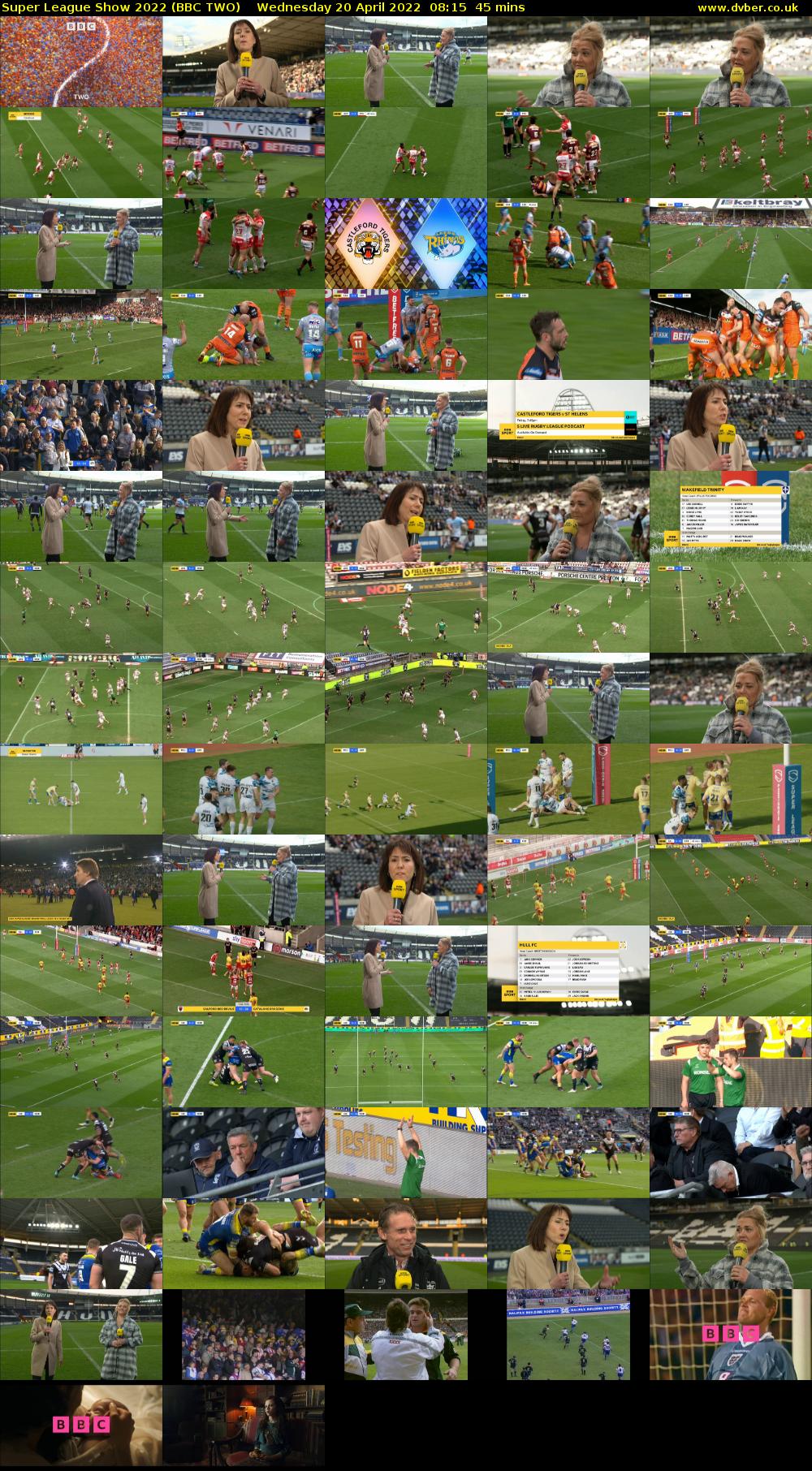 Super League Show 2022 (BBC TWO) Wednesday 20 April 2022 08:15 - 09:00