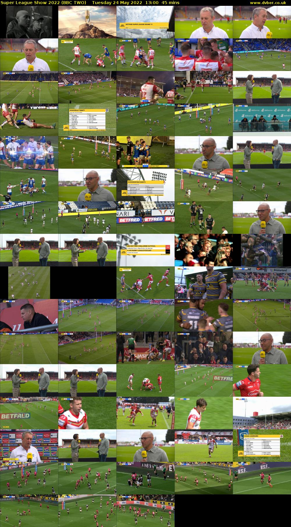 Super League Show 2022 (BBC TWO) Tuesday 24 May 2022 13:00 - 13:45