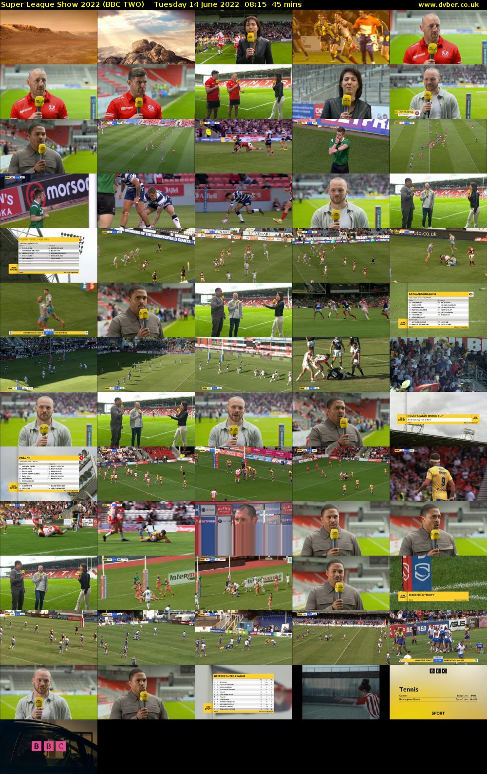 Super League Show 2022 (BBC TWO) Tuesday 14 June 2022 08:15 - 09:00