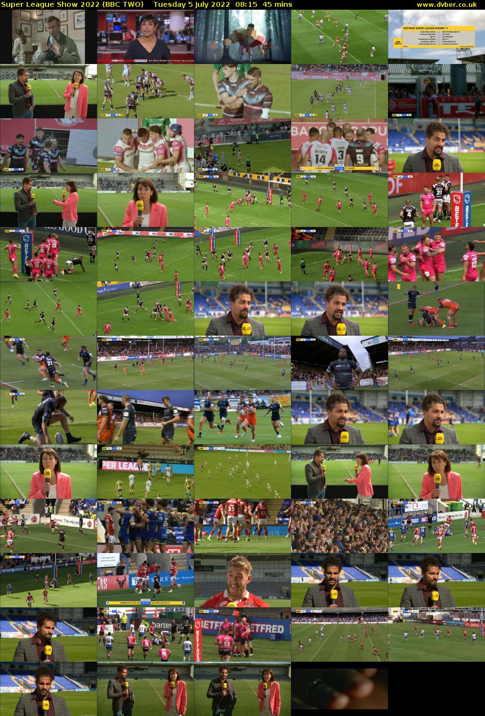Super League Show 2022 (BBC TWO) Tuesday 5 July 2022 08:15 - 09:00