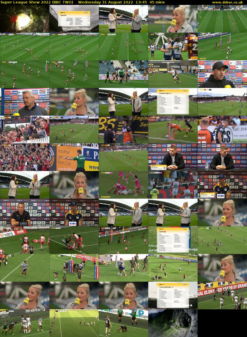 Super League Show 2022 (BBC TWO) Wednesday 31 August 2022 13:45 - 14:30