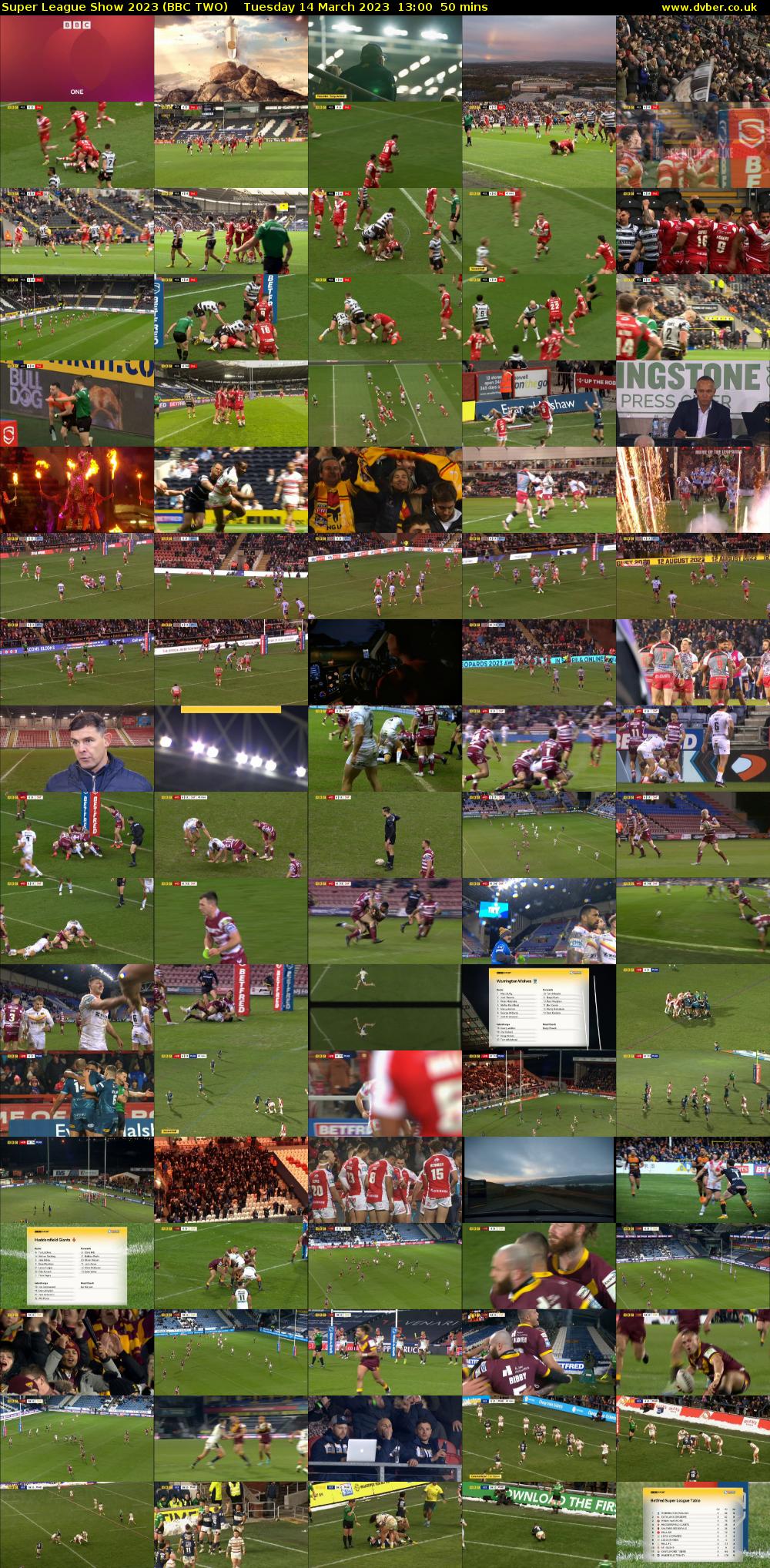 Super League Show 2023 (BBC TWO) Tuesday 14 March 2023 13:00 - 13:50