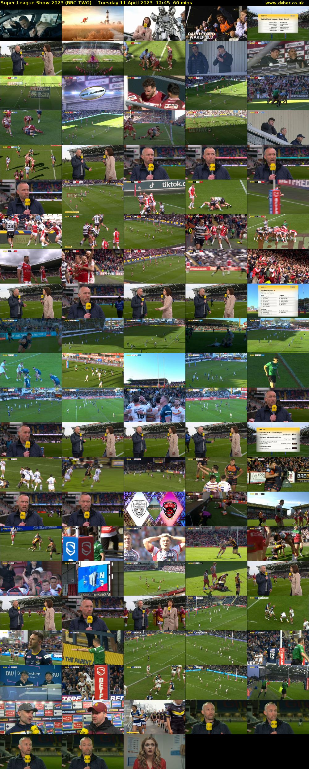 Super League Show 2023 (BBC TWO) Tuesday 11 April 2023 12:45 - 13:45