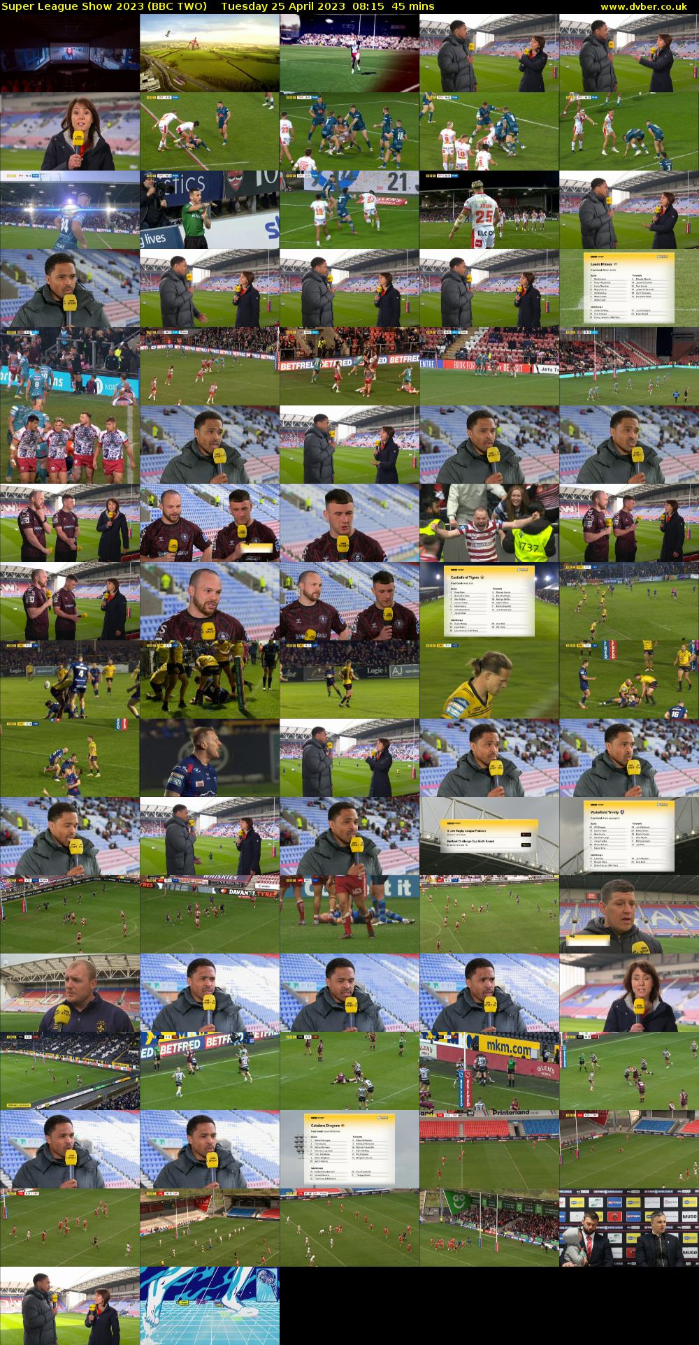 Super League Show 2023 (BBC TWO) Tuesday 25 April 2023 08:15 - 09:00