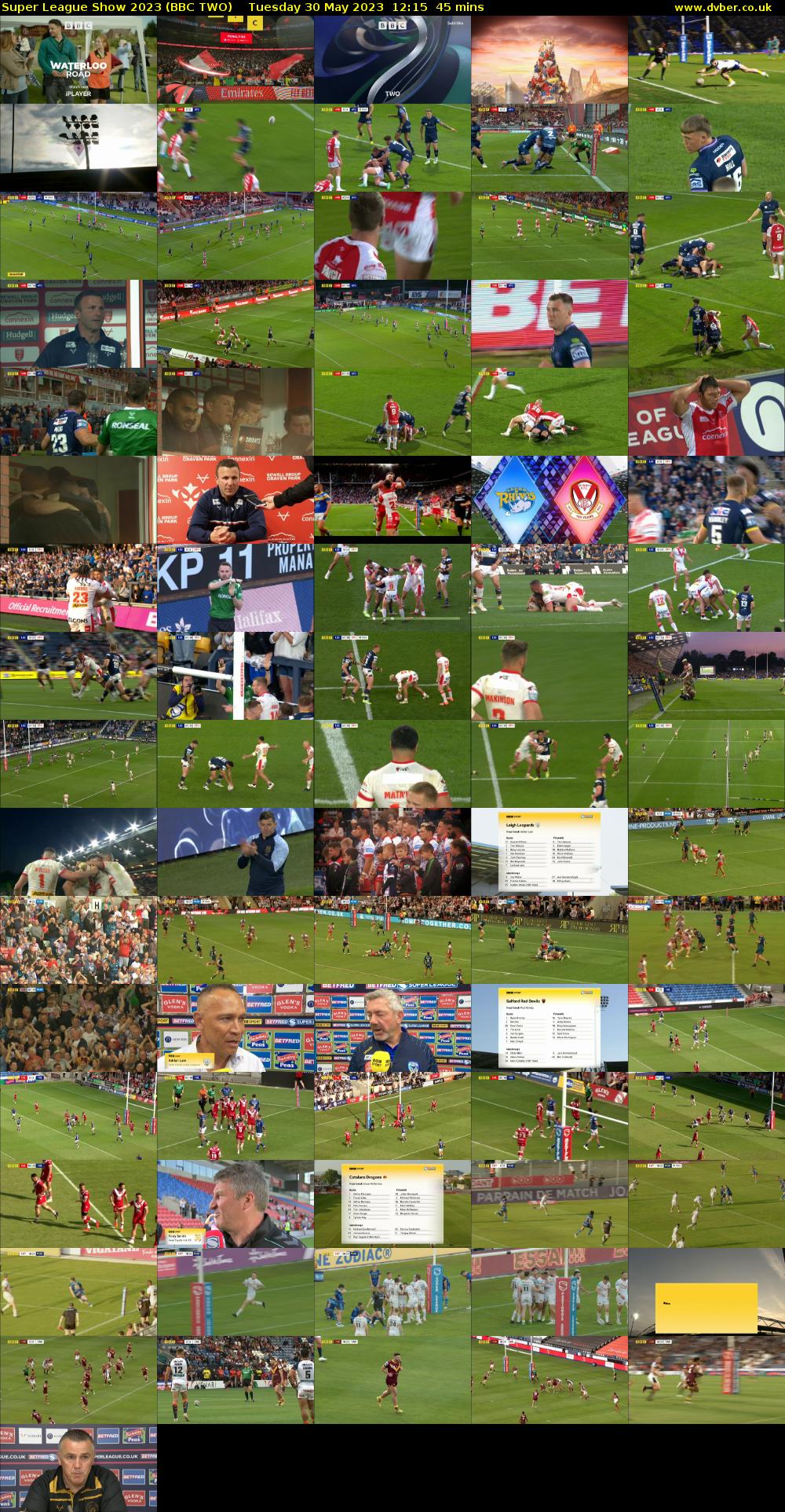 Super League Show 2023 (BBC TWO) Tuesday 30 May 2023 12:15 - 13:00