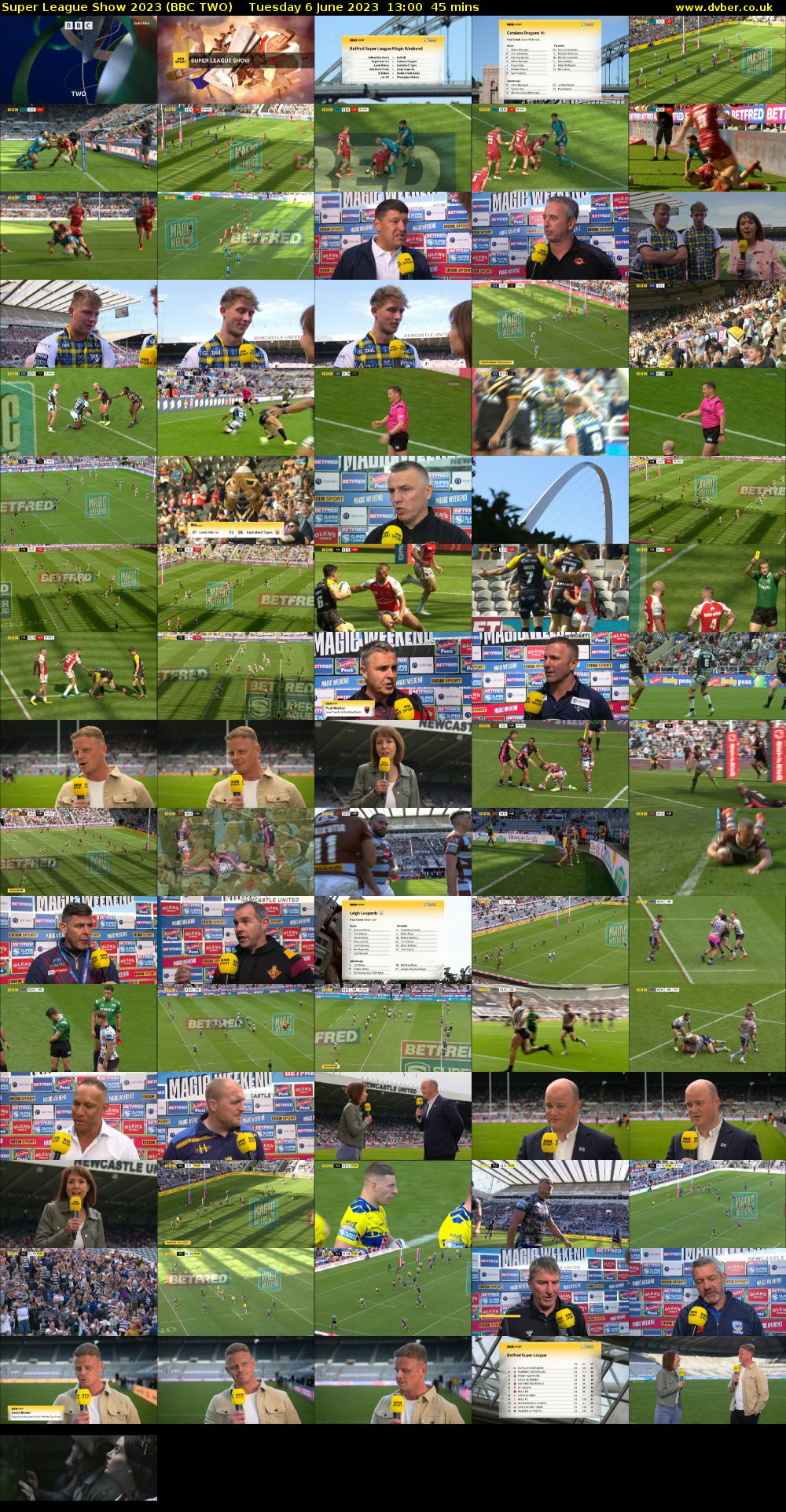 Super League Show 2023 (BBC TWO) Tuesday 6 June 2023 13:00 - 13:45