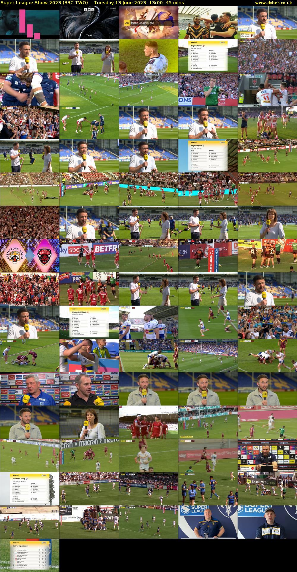 Super League Show 2023 (BBC TWO) Tuesday 13 June 2023 13:00 - 13:45