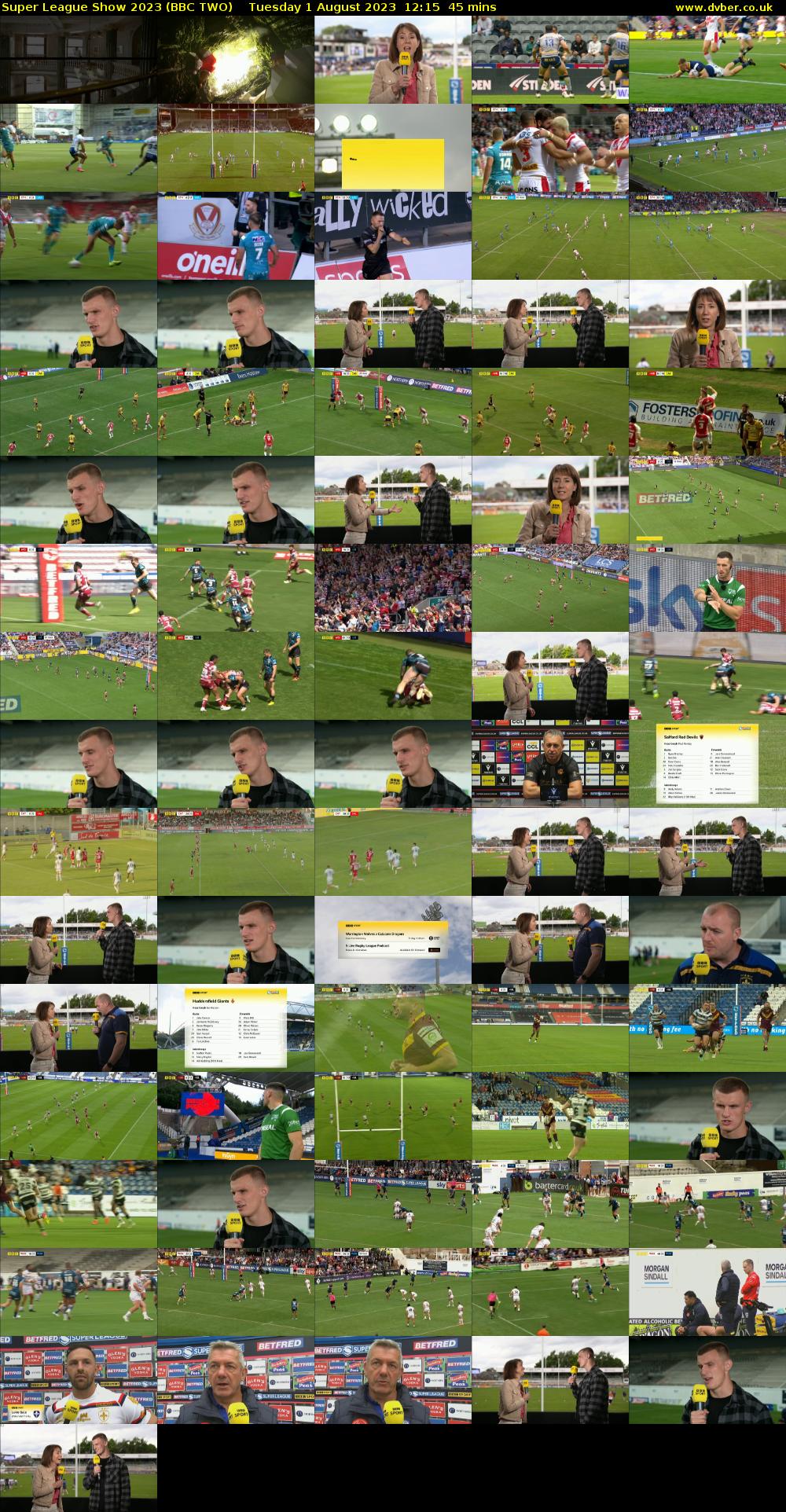Super League Show 2023 (BBC TWO) Tuesday 1 August 2023 12:15 - 13:00