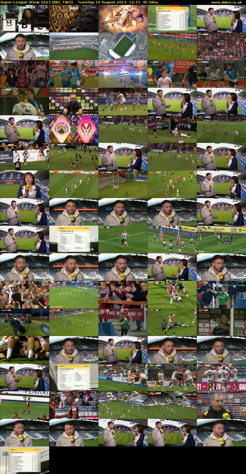 Super League Show 2023 (BBC TWO) Tuesday 29 August 2023 12:15 - 13:00
