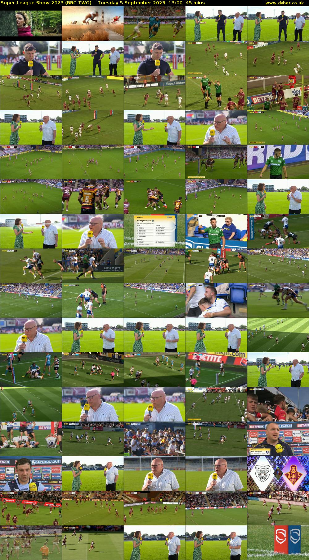 Super League Show 2023 (BBC TWO) Tuesday 5 September 2023 13:00 - 13:45