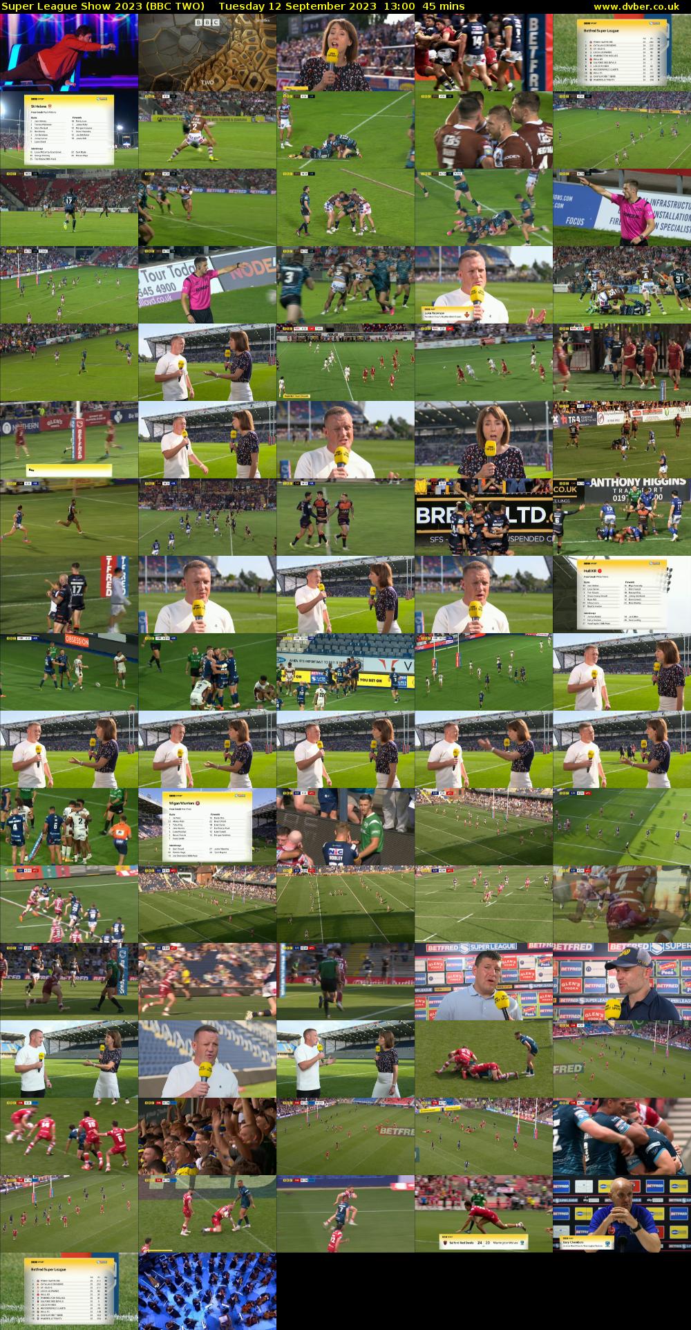 Super League Show 2023 (BBC TWO) Tuesday 12 September 2023 13:00 - 13:45