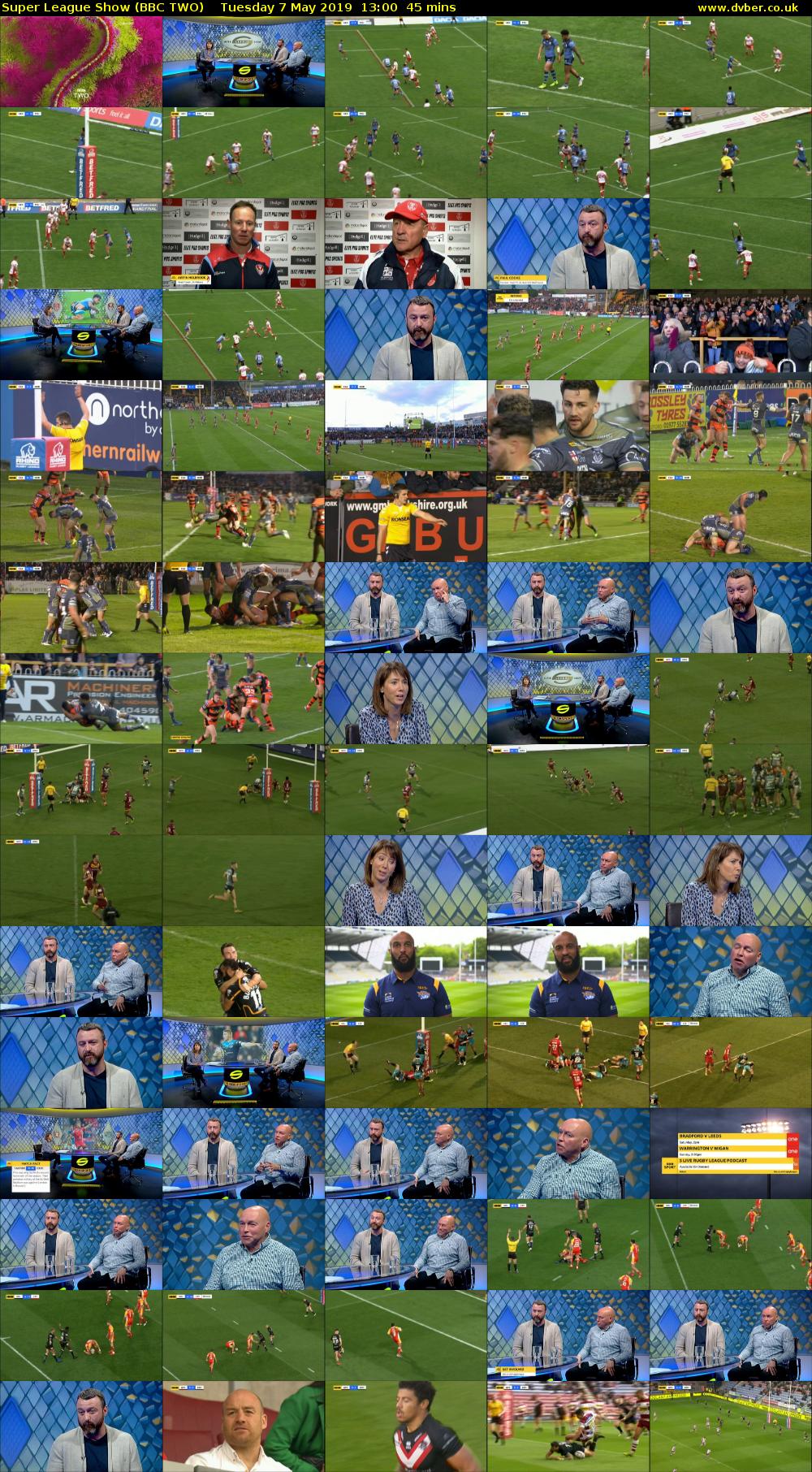 Super League Show (BBC TWO) Tuesday 7 May 2019 13:00 - 13:45