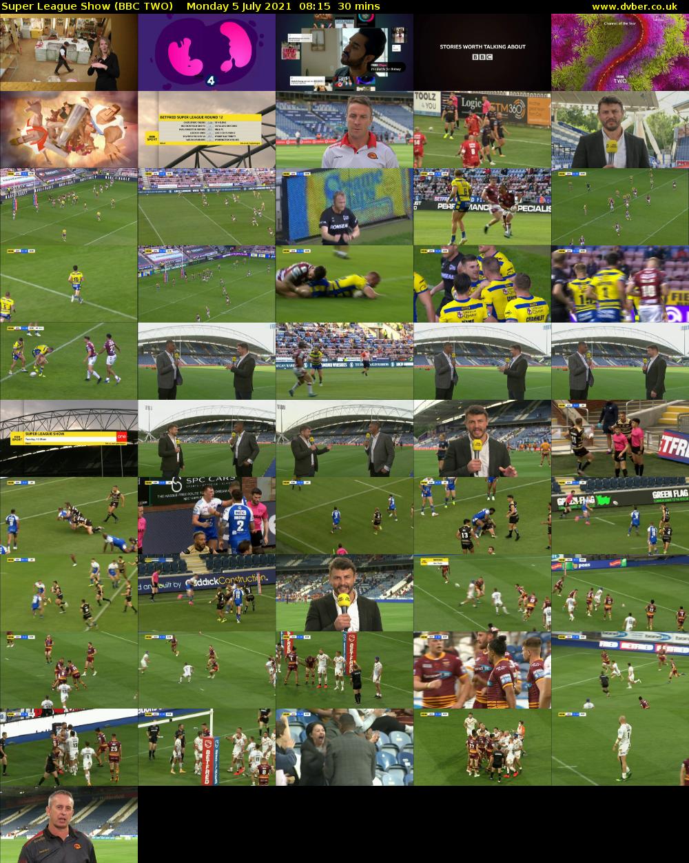Super League Show (BBC TWO) Monday 5 July 2021 08:15 - 08:45