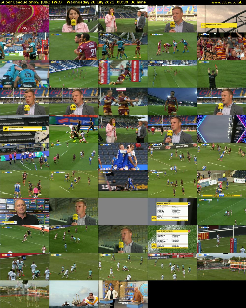 Super League Show (BBC TWO) Wednesday 28 July 2021 08:30 - 09:00