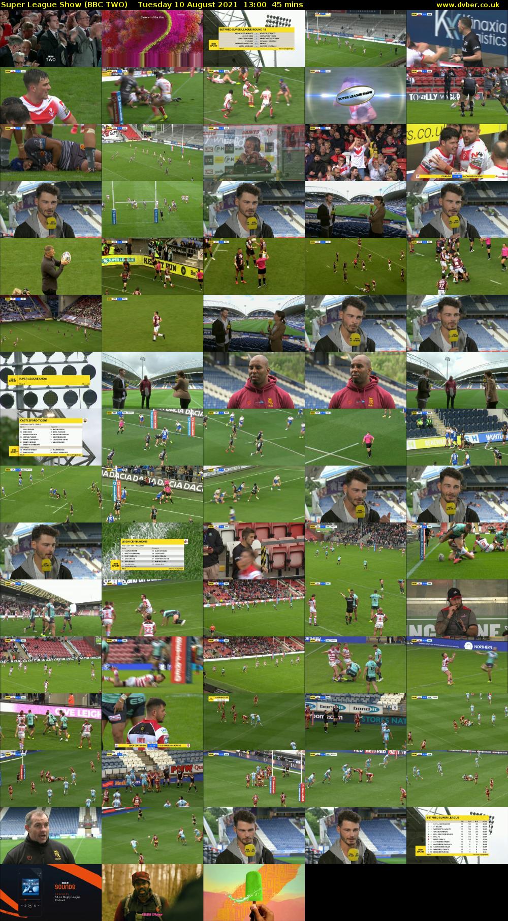 Super League Show (BBC TWO) Tuesday 10 August 2021 13:00 - 13:45