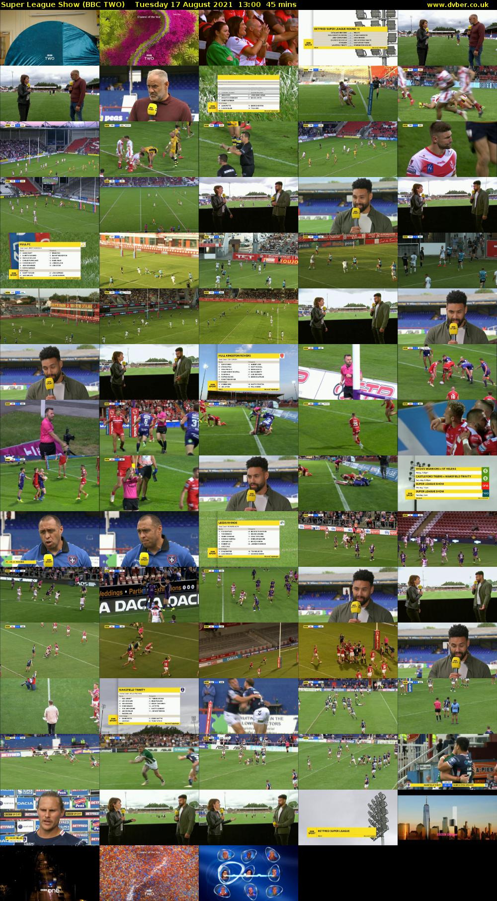 Super League Show (BBC TWO) Tuesday 17 August 2021 13:00 - 13:45