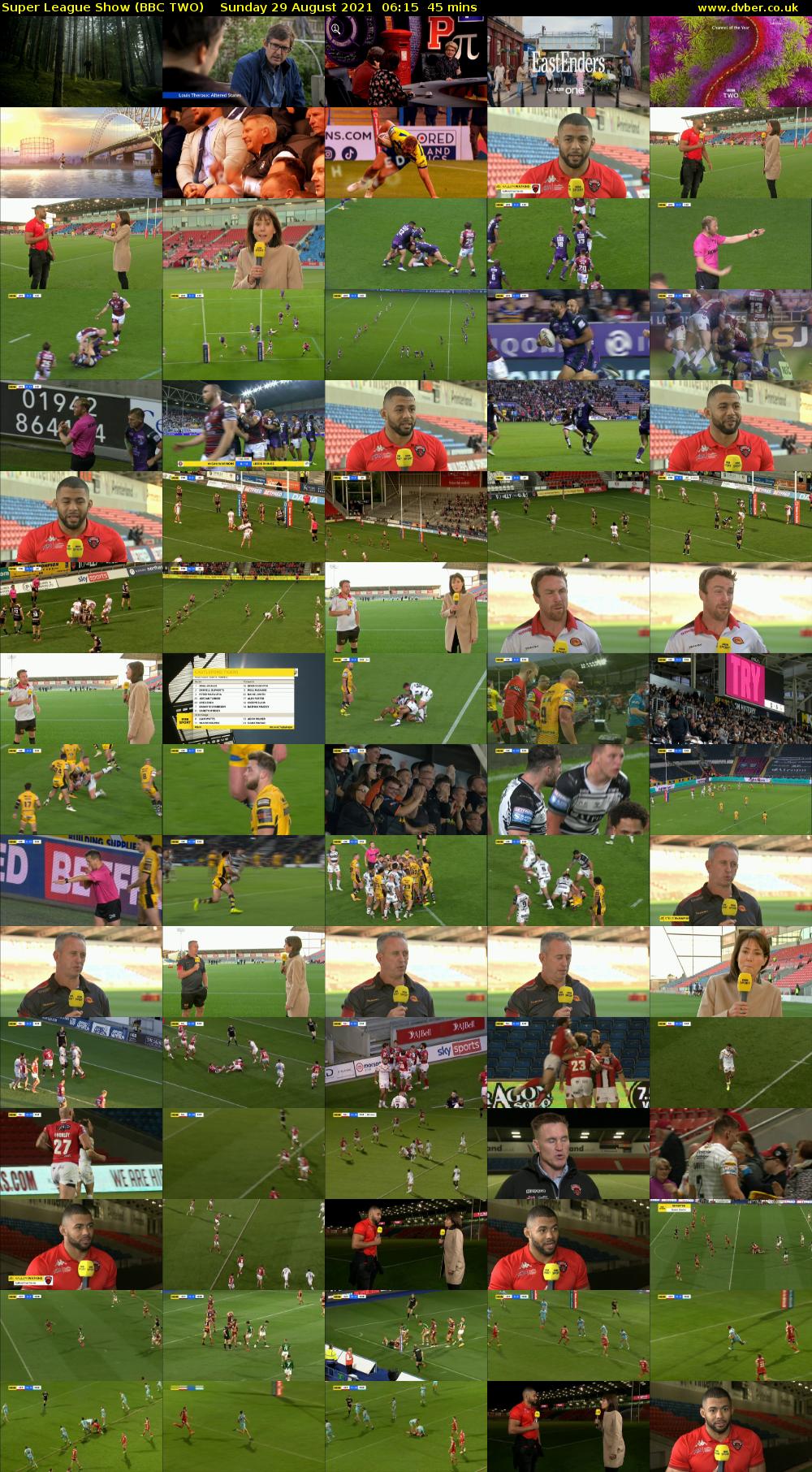 Super League Show (BBC TWO) Sunday 29 August 2021 06:15 - 07:00