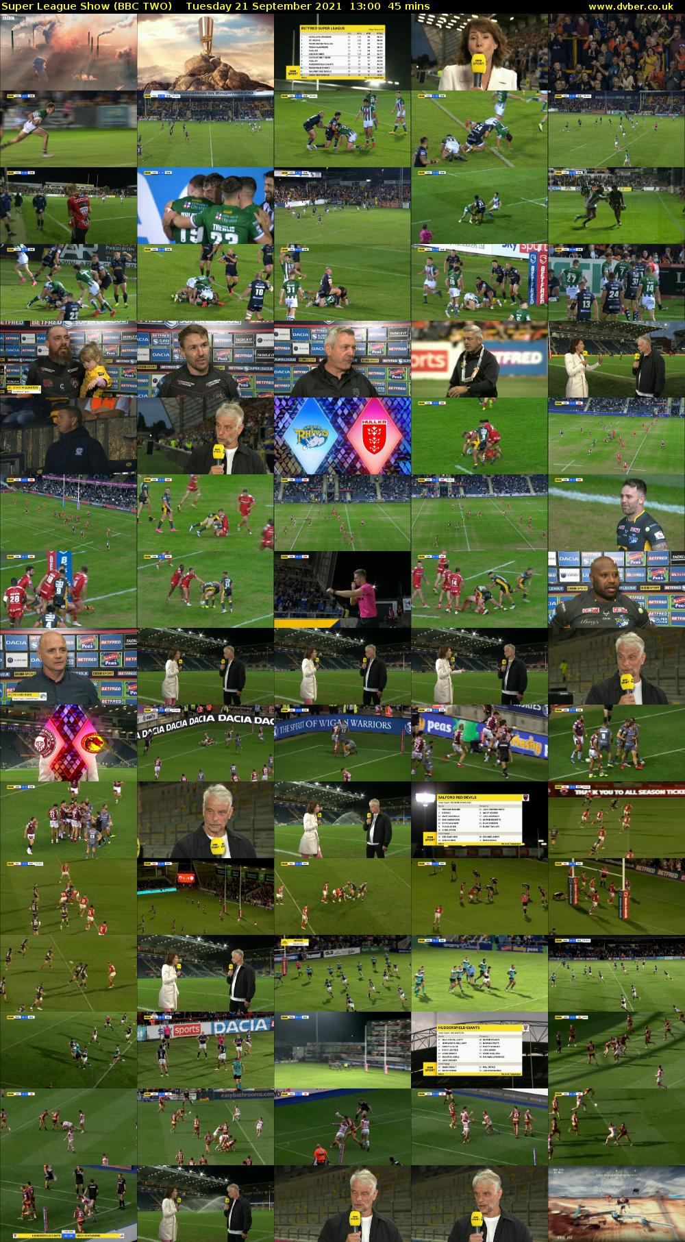 Super League Show (BBC TWO) Tuesday 21 September 2021 13:00 - 13:45