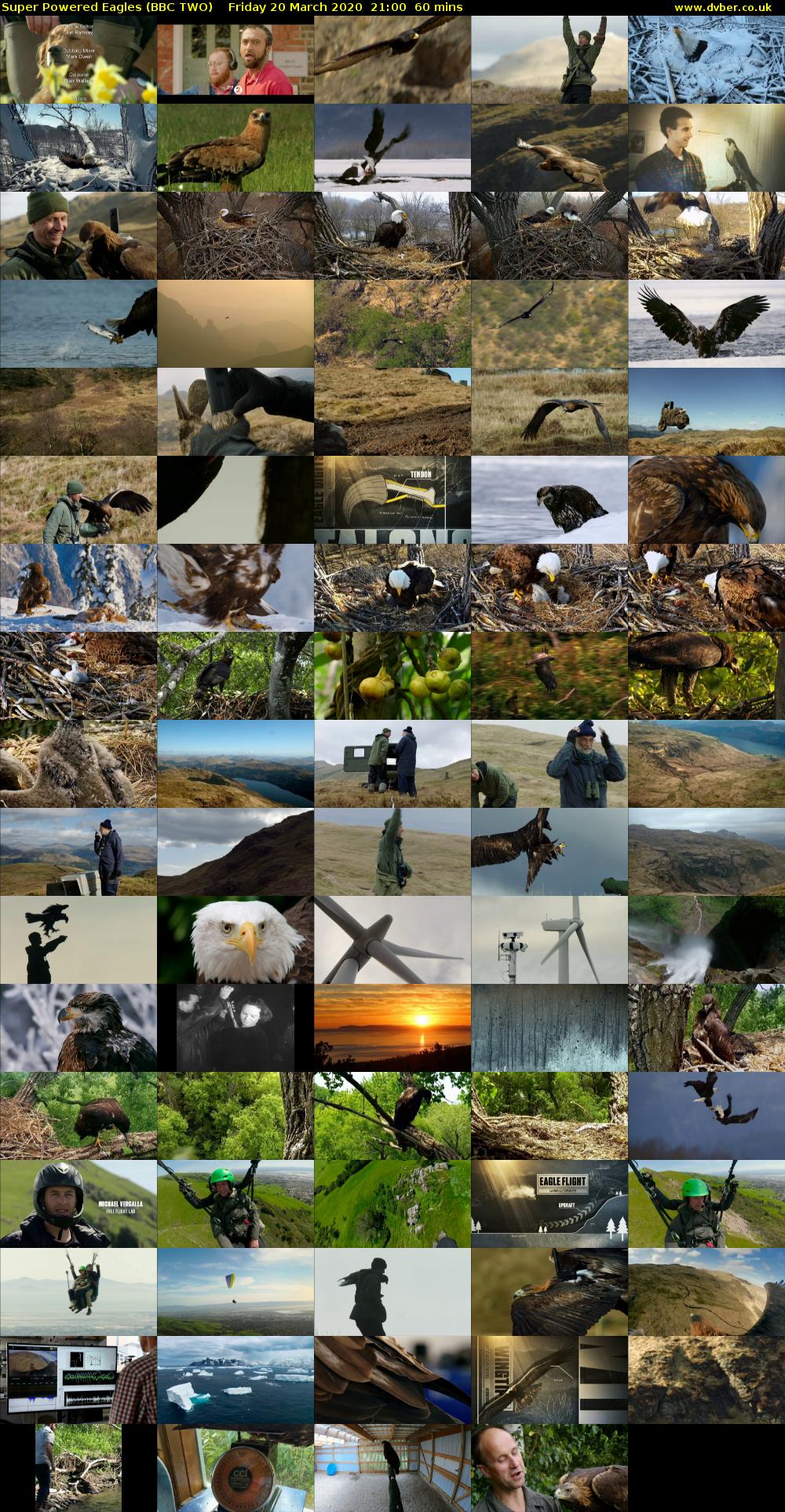 Super Powered Eagles (BBC TWO) Friday 20 March 2020 21:00 - 22:00