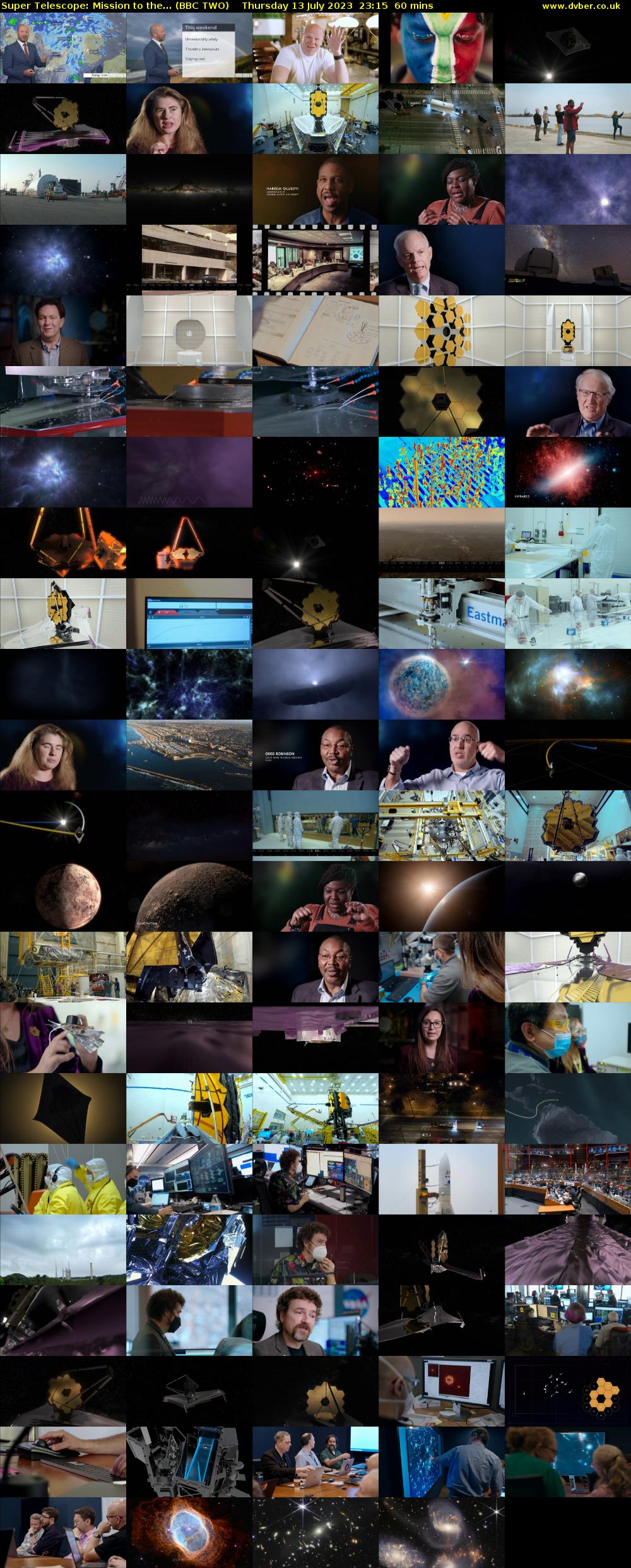 Super Telescope: Mission to the... (BBC TWO) Thursday 13 July 2023 23:15 - 00:15