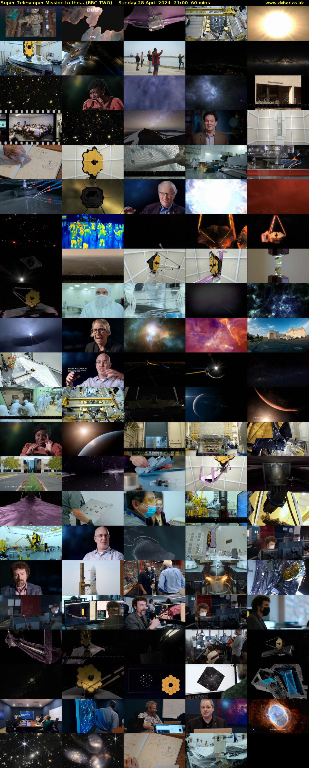 Super Telescope: Mission to the... (BBC TWO) Sunday 28 April 2024 21:00 - 22:00
