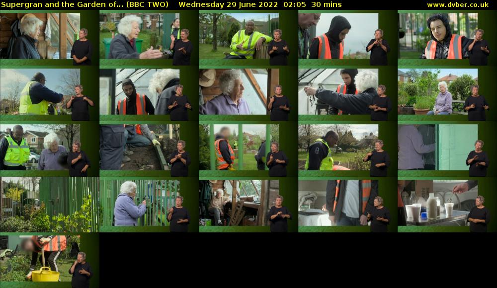 Supergran and the Garden of... (BBC TWO) Wednesday 29 June 2022 02:05 - 02:35