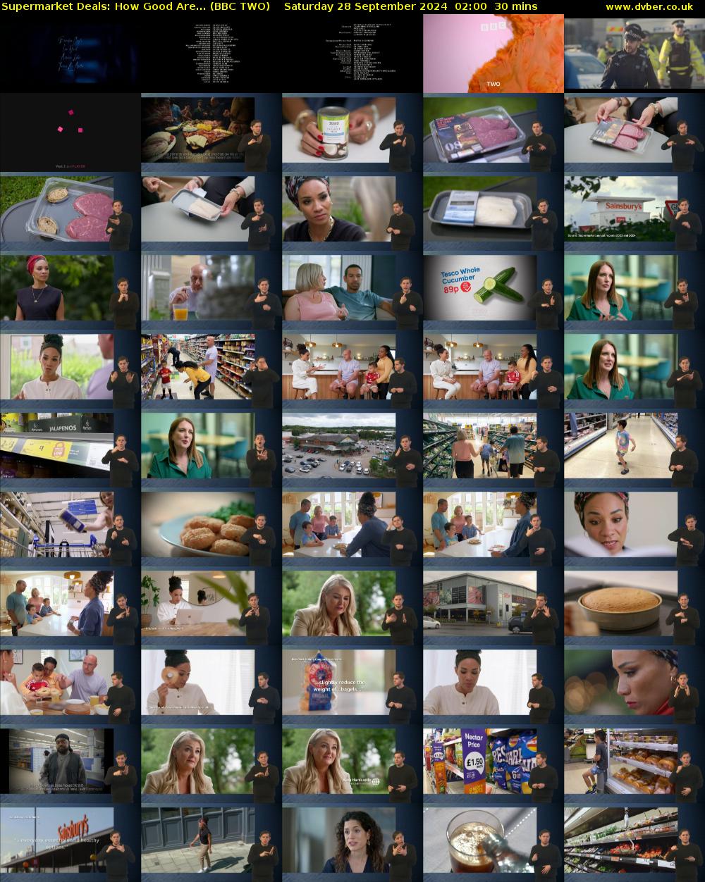 Supermarket Deals: How Good Are... (BBC TWO) Saturday 28 September 2024 02:00 - 02:30