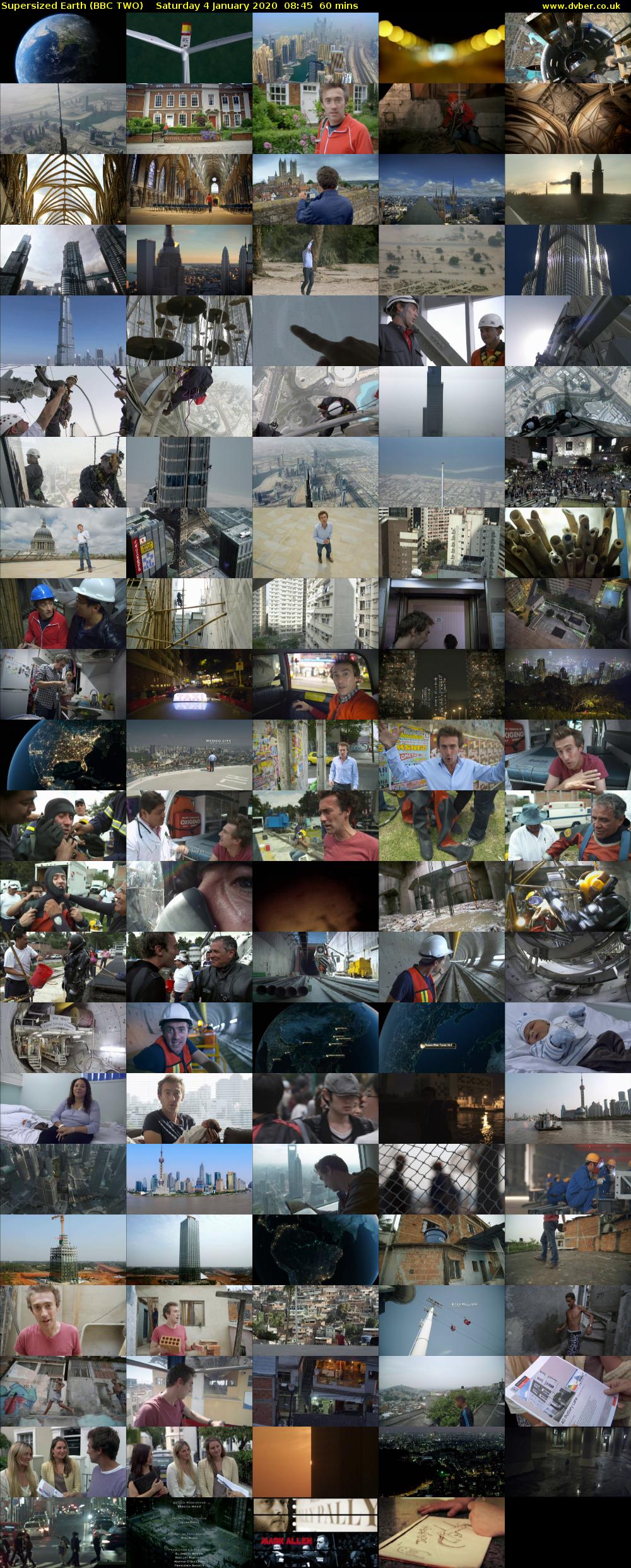 Supersized Earth (BBC TWO) Saturday 4 January 2020 08:45 - 09:45