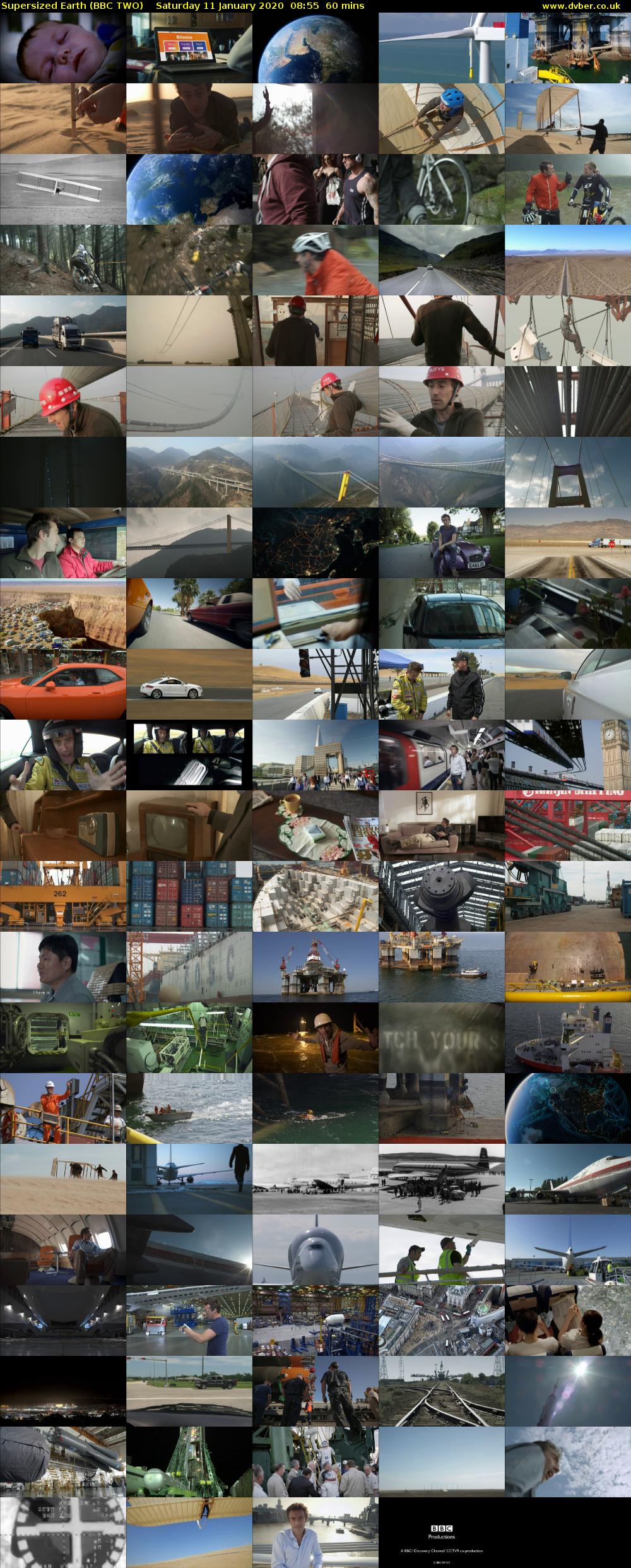 Supersized Earth (BBC TWO) Saturday 11 January 2020 08:55 - 09:55