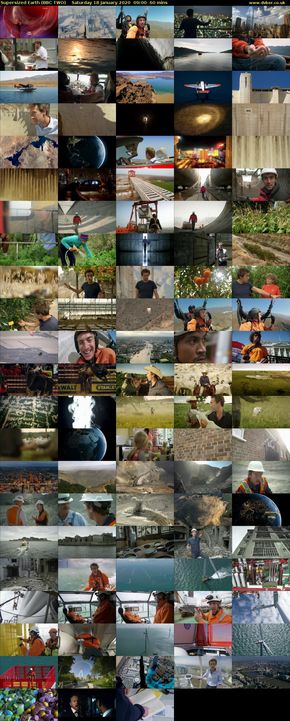 Supersized Earth (BBC TWO) Saturday 18 January 2020 09:00 - 10:00