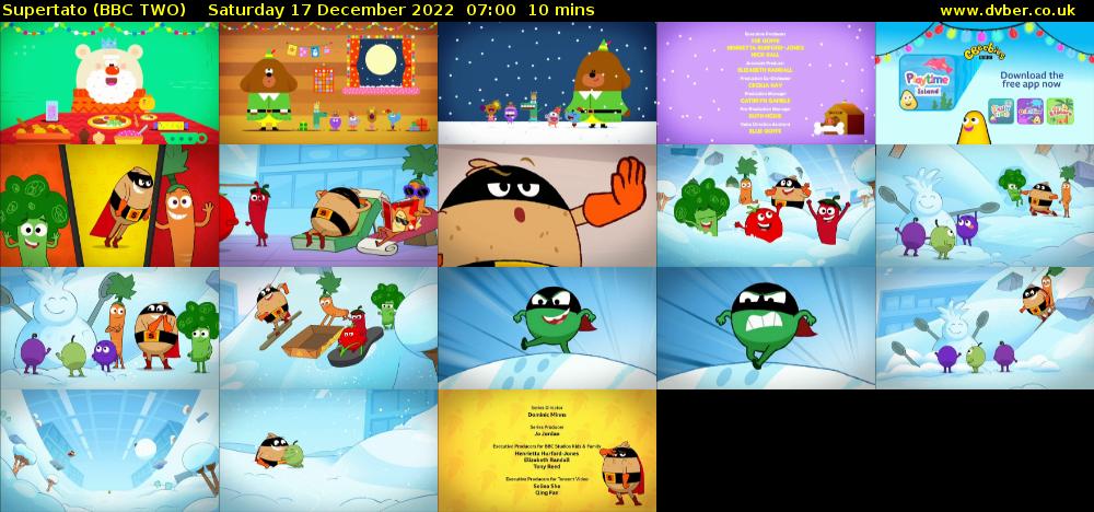 Supertato (BBC TWO) Saturday 17 December 2022 07:00 - 07:10