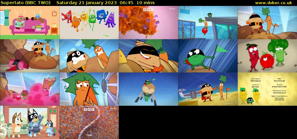 Supertato (BBC TWO) Saturday 21 January 2023 06:45 - 06:55