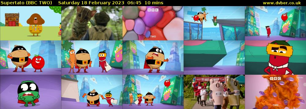 Supertato (BBC TWO) Saturday 18 February 2023 06:45 - 06:55