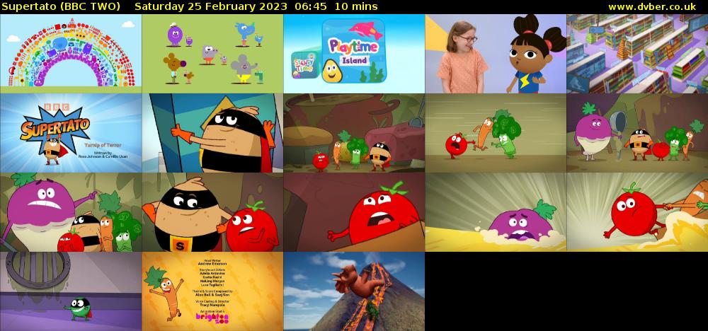 Supertato (BBC TWO) Saturday 25 February 2023 06:45 - 06:55