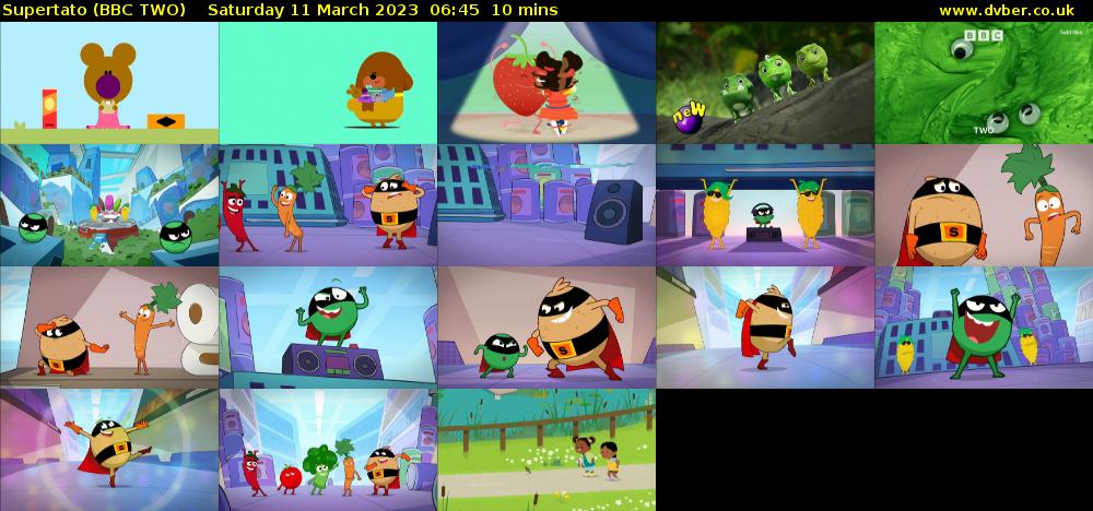 Supertato (BBC TWO) Saturday 11 March 2023 06:45 - 06:55