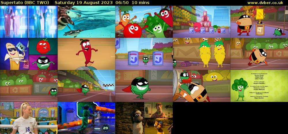 Supertato (BBC TWO) Saturday 19 August 2023 06:50 - 07:00